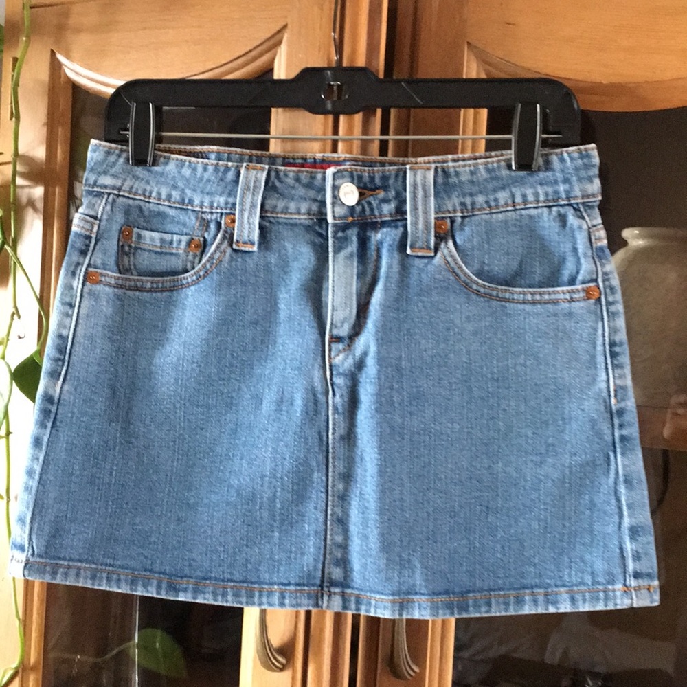 VINTAGE 90s LEVIS Denim Mini Skirt Size 3JR